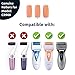 Refill Rollers by Own Harmony Best Fit for Electric Callus Remover CR900 - Foot Care for Healthy Feet - Pedicure File Tools - Refills 3 Pack Regular Coarse Replacement Roller (Peach)