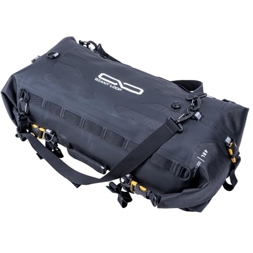 Image of Giant Loop Tillamook Dry Bag, Waterproof Motorbike Luggage, Ideal for Fly and Ride Trips, 48-Liters Storage, Fits Any Large Motorcycle, UTVs, ATVs & Overlander (Black)