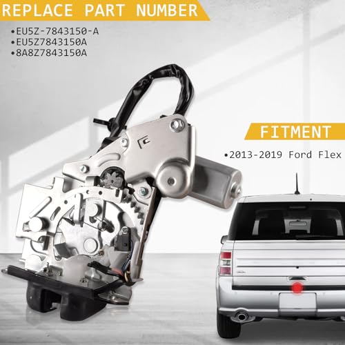 Image of Rear Door Lock Actuator Compatible with 2013-2019 Ford Flex, Trunk Latch Actuator Replacement EU5Z7843150A