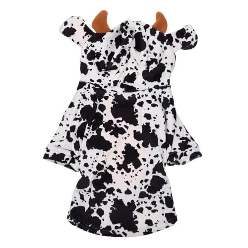 Disfraz de vaca para perros y gatos talla S