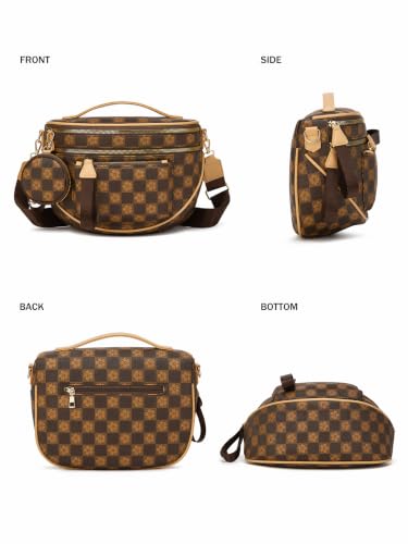 Image of Crossbody Purse for Women Small Crossbody Bags Trendy Vegan Leather with Adjustable Shoulder Straps Gift for Mother Wife Mom
