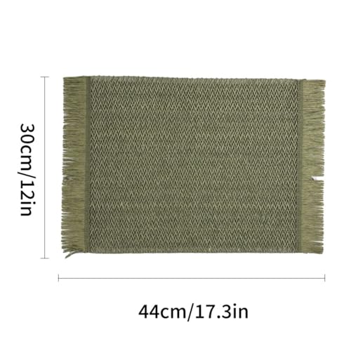 Lot de 4 sets de table tressés antidérapants et isolants - 3