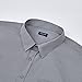 Double Pump Big and Tall Dress Shirts for Men Long Sleeve Business Casual Solid Button Down Shirts from XXL(T) to 6XL(T)(S301,3XLT)