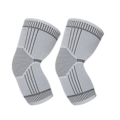 OUKENS 1 Pair Graphene Elbow Pads Elbow Joints Warmer Sleeves Bandage Elasticated Shield Protector for Outdoor Sports Lattice Heating(M)