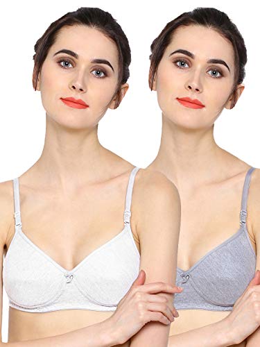 Image of SONARI 0015 Women's Light Padded Cotton Bra | Wire-Free, Medium Coverage, Sewn-in Bump for Natural Lift