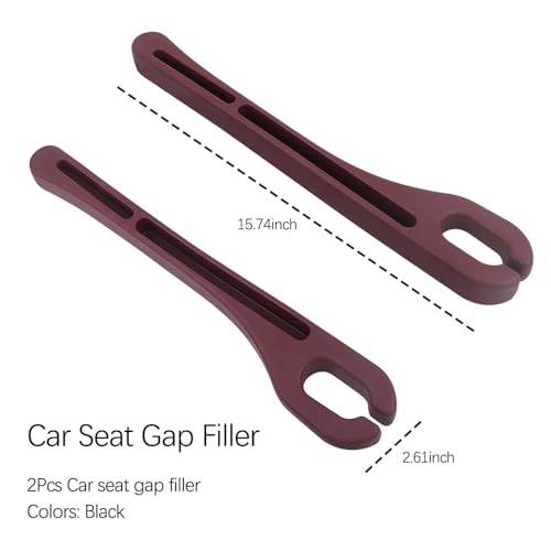 Image of Car Seat Gap Filler Organizer with Phone Holder, Upgrade Version, Prevents Falling, Black, Set of 2 (SA-4)