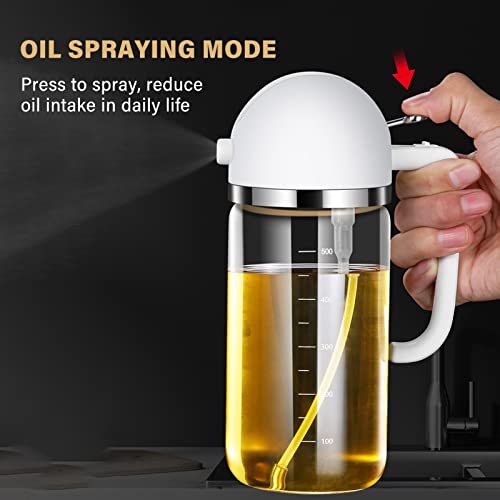 Pulverizadores de aceite Uten de 500 ml para cocina, ensalada y freidora 5