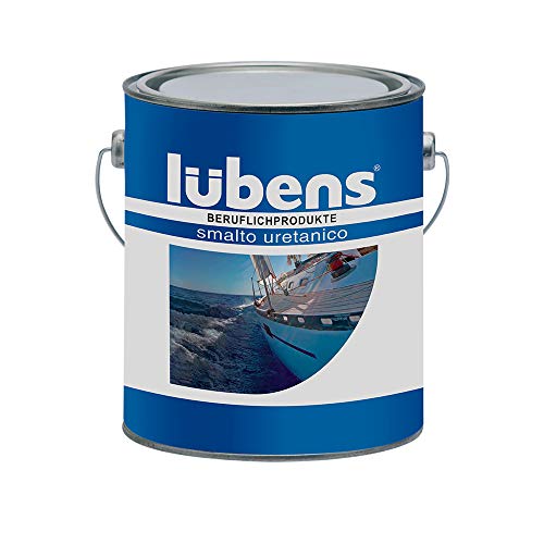 GB-Alcas Smalto Plastico Uretanico Lubens per Nautica Ferro Legno Plastica (90 Nero)