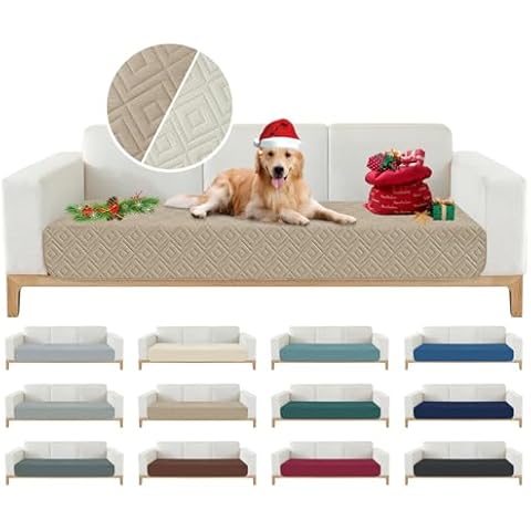 ZNSAYOTX 2025 Waterproof Dog Blankets for Bed - Comfy Couch Cover for Pets (30"x70") Sofa Blankets Durable Washable, Furniture Covers for Sofa and Loveseat Indoor Incontinence Protector (Khaki) Cover