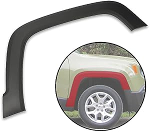 G-PLUS Fender Flare Compatible With 2015-2021 Jeep Renegade,Fender Trim Molding Moulding Black Wheel Cover Protector (Front Right)