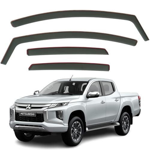 Déflecteurs d'air pour Mitsubishi L200 Triton et Fiat Fullback 2015-2022 Lot de 4