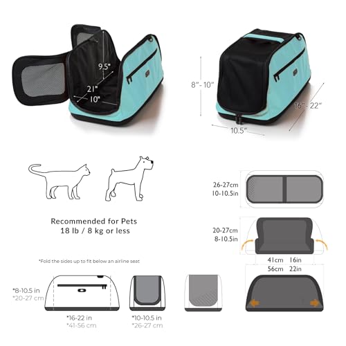 Sleepypod Air In-Cabin Transportbox für Haustiere, Rotkehlchenblau