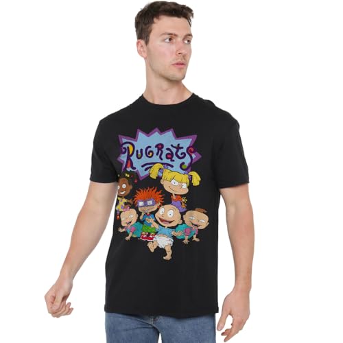Rugrats Group Unisex T Shirt, Black, X-Large