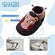 YIHAKIDS Krabbelschuhe Baby Weiche Leder Lauflernschuhe Kleinkind Lederschuhe Hausschuhe Babyschuhe Lederpuschen Lernlaufschuhe Mokassins(Size XL, Dunkelviolette Eule, 18-24 Monate, 24/25 EU)