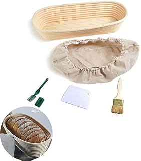 Jesenband Banneton Proofing Basket, Set of 2 Bread Proving Baskets for Dough Rising