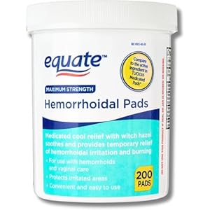 Equate Hemorrhoid Wipes, Maximum St...