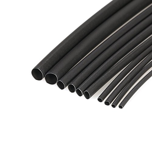 KKmoon 70pcs 7 cores/preto poliolefina sem halogênio tubo termorretrátil tubo encolhível manga enrol