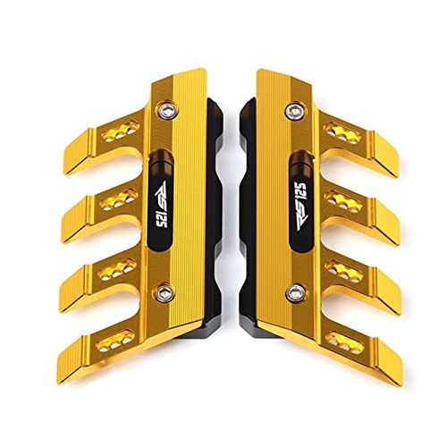 Motorrad Kotflügel Gabelschutz Schutzblock Kotflügel Vorne Für Aprilia RS125 RS 125 (GS125 Replica) Anti-Herbstrahmen-Schieberegler (Farbe : Gold)