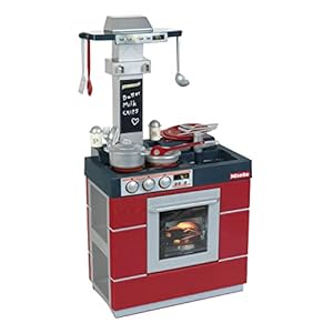 Theo Klein 9093 Miele keuken compact|Speelgoedkeuken met oven, afzuigkap, spoelbak en vele accessoires|Aan beide kanten mee te spelen|Speelgoed voor kinderen vanaf 3 jaar