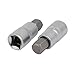 Aexit 55mm Length Hand Operated Tools H14 Hex Bit 1/2-inch Square Socket Adapter 2pcs Model:54as82qo271