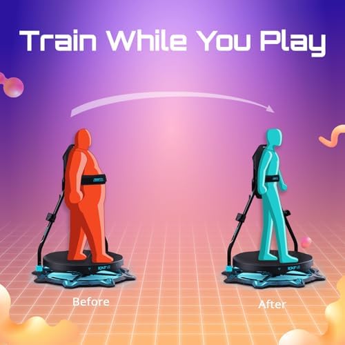 KAT Walk C2 Plus Enhanced VR Treadmill | 360° Locomotion Platform with Vibration, Quiet Operation, Built-in Wheels, Nexus Adapter & Shoes | Works with SteamVR & Quest – US Size 11 — view 5