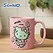 Silver Buffalo Sanrio Hello Kitty Halloween Frankenstein Wax Resist Ceramic Pottery Mug, 17 Ounces