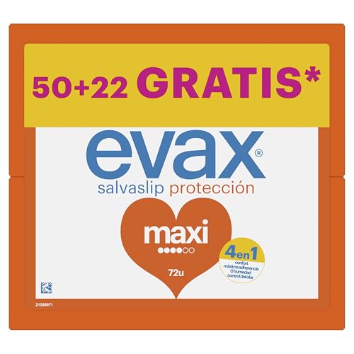Evax Salvaslip Maxi Protegeslips 72 unidades