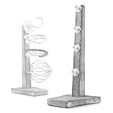 HOMKO Wooden Stand Mixer Attachment Holders, Kitchen Accessory Organizer for Dough Hook, Replacement