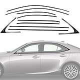 Stainless Steel Window Trim Chrome Delete for Lexus IS300 IS350 IS200t 2014-2020 Black Window Trim Blackout Kit