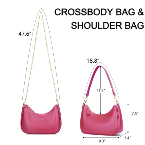 Image of KKXIU Shoulder Bag for Women Cute Hobo Purses and Handbags Retro Clutch Underarm Purse | Cute