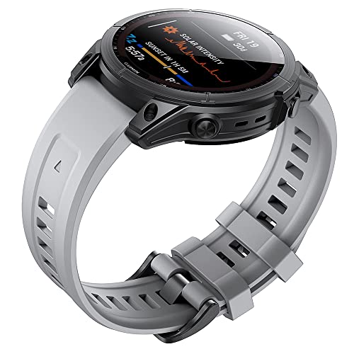 Correas de reloj para Garmin Fenix 7X 6X 5X de 26 y 22 mm en silicona 4