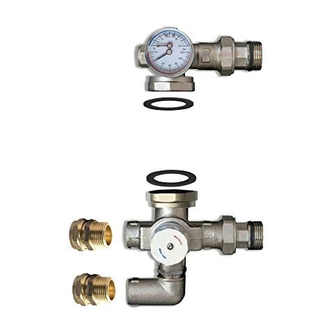 Wärmer System Pre-Assembled Thermostatic Controller Blending Mixing Valve For Underfloor Heating Manifold With Adjustable Control Range Left-Right Interchange Function Simple And Quick Installation Cover