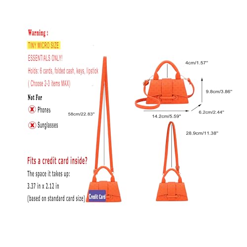 Image of Ayliss Micro Mini Crossbody Handbag Women's Purse Clutch Cute Mini Trendy Bag Top Handle PU Leather Shoulder Bag