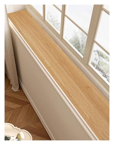 Genérico Alfombrilla Recortable for alféizar de Ventana Estrecho, cojín for Ventana con veta de Madera, Protector de encimera for Ventana Mirador(Yellow,160x10cm (63.0x3.9))