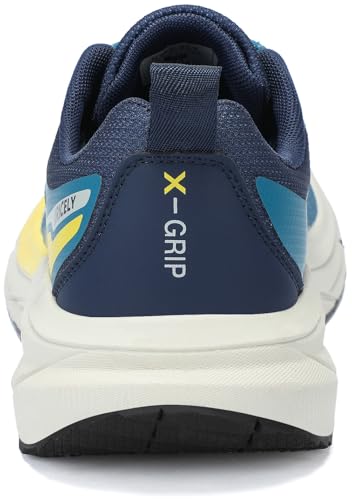 Kricely Zapatillas Trail Running Hombre de Ancho Extra Calzado de Correr en Montaña Antideslizantes Zapatillas de Trekking Ligeras Zapatos Deportivo de Exterior（Azul 41） - imagen 6