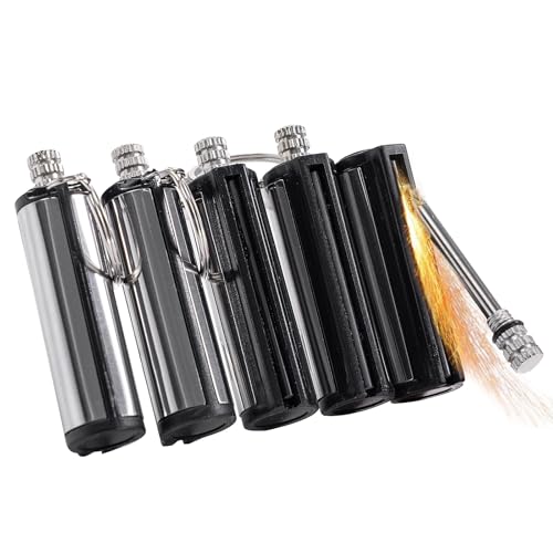 hiSpkNix 5-Pack Permanent Match Lighter - Waterproof Keychain Survival Tool