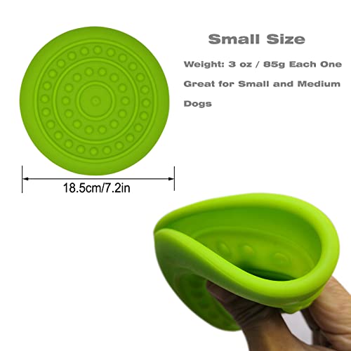 Dogcome 3 Pack Soft Rubber Dog Flying Discs For Small Medium Large Dogs  thumb #3
