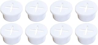 8pcs furniture hole cover yellow black cord grommet rubber the cross white computer desk cross the line showcase power cable Cable hole cover manager white office desk office desk