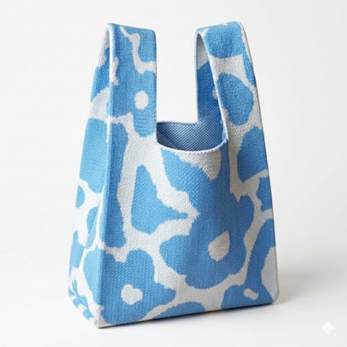 Image of Knot Bag, Mini Knit Tote Bag, Extra Thickened Japanese Knot Bag, Wristlet Handbag - 1 /2 /6 Pack