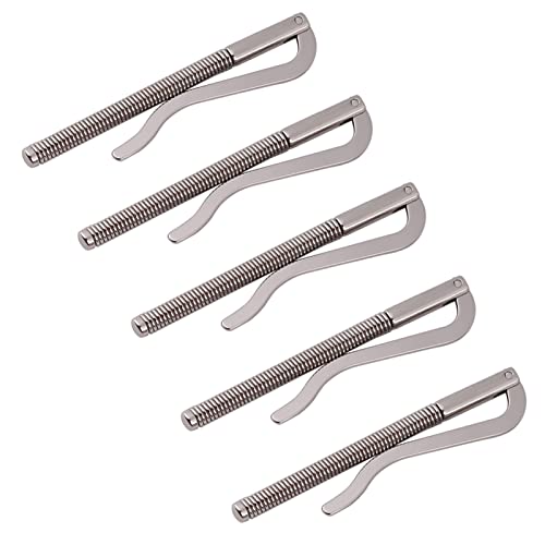 5 Pcs Money Spring, Pince A Billets Fermasoldi Clip DIY Tool for Bifold Leather Wallet Purse Credit Card Holder3