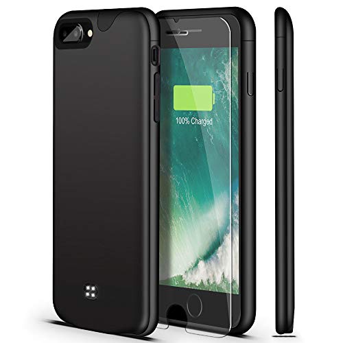 U-good Battery Case for iPhone 7 Plus/8 Plus, Ultra Slim/Lightweight 4200mAh Protective Charging Case Rechargeable Extended Battery Pack Charger Case for iPhone 7 Plus/8 Plus(5.5‘) (Black)