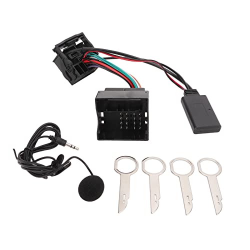 Adapter do Kabla Aux, Akozon Bezprzewodowy Adapter Audio Bluetooth 5.0 Kabel Aux In z Mikrofonem do Focus Mondeo Fiesta Fusion 6000CD