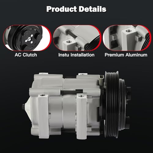 Image of cciyu Air Conditioning Compressor for Ford F-100 Ranger 2.3L 1996-1997