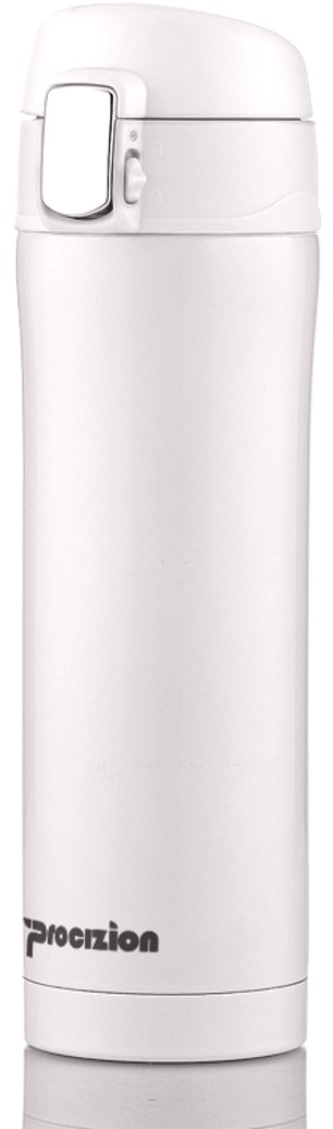 Insulated Stainless Steel Vacuum Flask Travel Mug, Leak Proof Beverage 16 Oz Water Bottle, White
