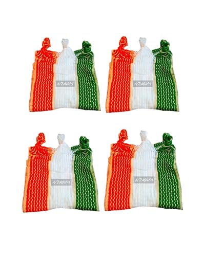 Image of Men /Boys Tiranga /Flag /Tricolor Dupatta /Stole With Tassels (Free Size)