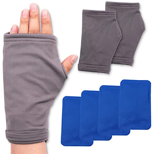Wrist Hot and Cold Therapy Gloves, Compression Ice Gloves for Hand Arthritis, Ice Hot Therapy Pain Relief Gloves, Microwavable and Freezing, Arthritis, Hand Injuries, and Carpal Tunnel Syndrome