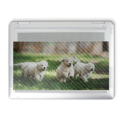 Image of MightySkins Carbon Fiber Skin Compatible with HP Spectre x360 14 inch (2022) Full Wrap Kit - Puppy Pack | Protective, Durable Textured Carbon Fiber Finish | Easy to Apply | Made in The USA