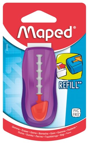 Helix Maped Universal Refill Eraser (Pack of 1, Assorted) (012000ST), Blue