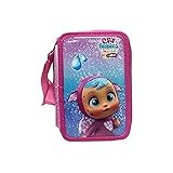Estuche plumier. CYP BRANDS- Plumier 3 Pisos con Material Escolar Bebés Llorones Estuches, Multicolor (EP-333-CR)