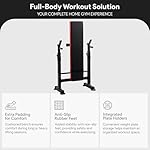 BalanceFrom Adjustable Weight Bench with Squat Rack, Home Gym Strength Workout Station - Image 3